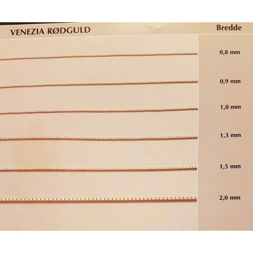 BNH Venezia Kæder 8 kt Guld 0,9 mm