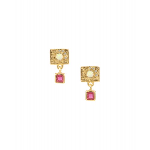Hultquist Pink Opalus Ørering S08012 G-P