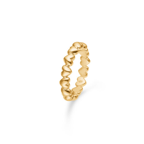 Mads Z Poetry Heart Ring Guld 1540028