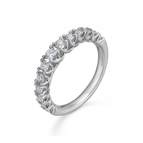 Mads Z CROWN Princess Ring 14 kt. hvidguld m. 0,50 ct diamant 1641950
