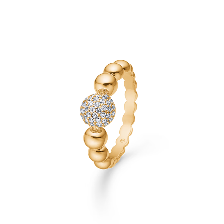 Mads Z Big Diamond Ball Ring 1541078