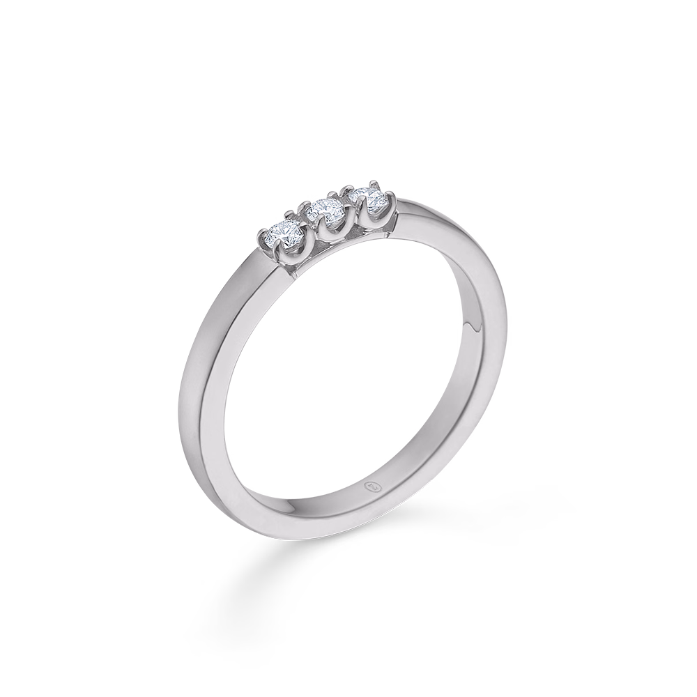 Mads Z 14 Kt. Hvidguld Crown Alliance Ring 1641843