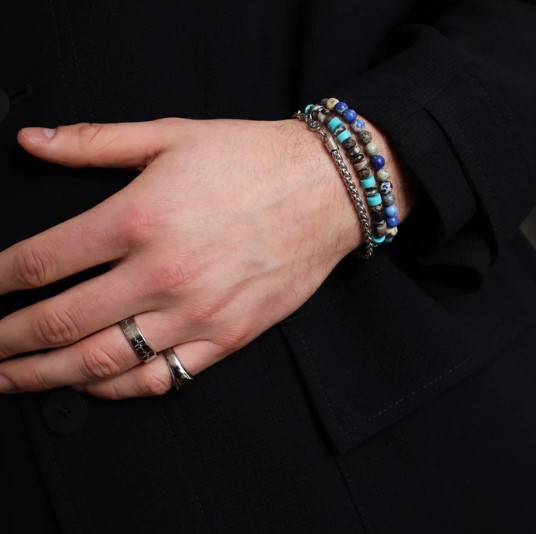 SAMIE armbånd med sorte perler x3018sos