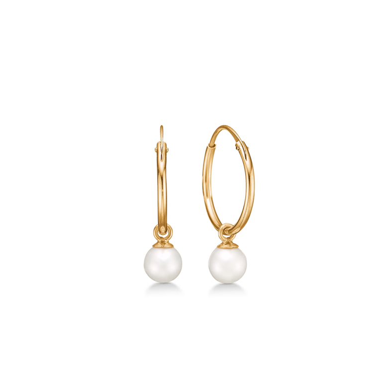 Mads Z 8 Kt. Orbit Pearl Øreringe 3313116 Mads Z 8 Kt. Orbit Pearl Øreringe 3313116