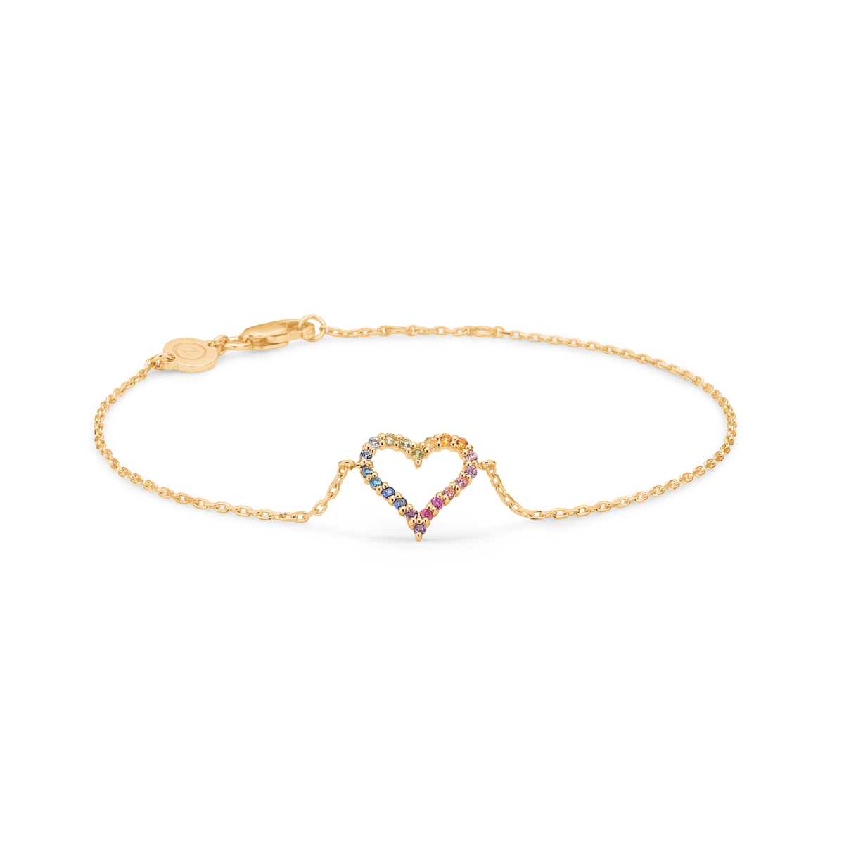 Mads Z Tender Heart Rainbow Armbånd 14 Karat Guld 1554340
